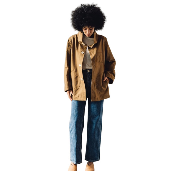 Jesse Kamm Japanese weather cloth jacket Tobacco - small - Picture 2 of 16